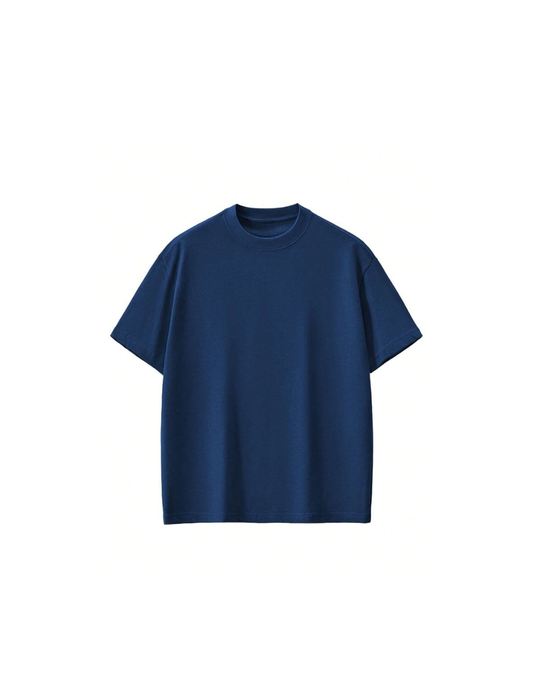 Classic Navy Blue Crewneck T-Shirt