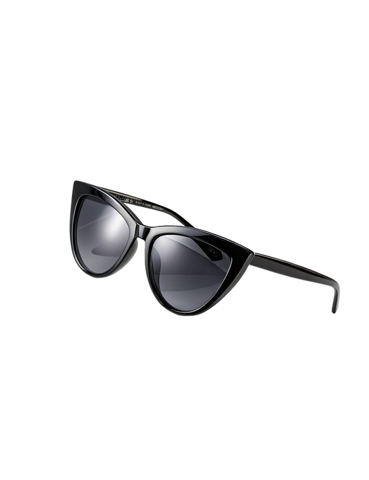 Elegant Black Cat-Eye Sunglasses for Women – UV Protection Fashion Eyewear
