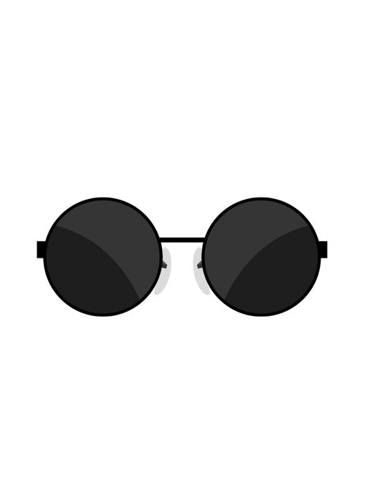 Classic Round Black Sunglasses for Men & Women – Vintage Retro UV Protection Eyewear